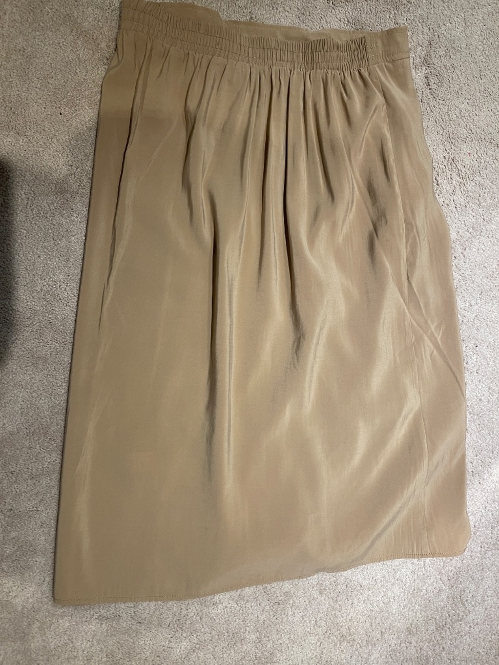 Max Studio light wrap midi skirt beige women L - NWT - Picture 7 of 10